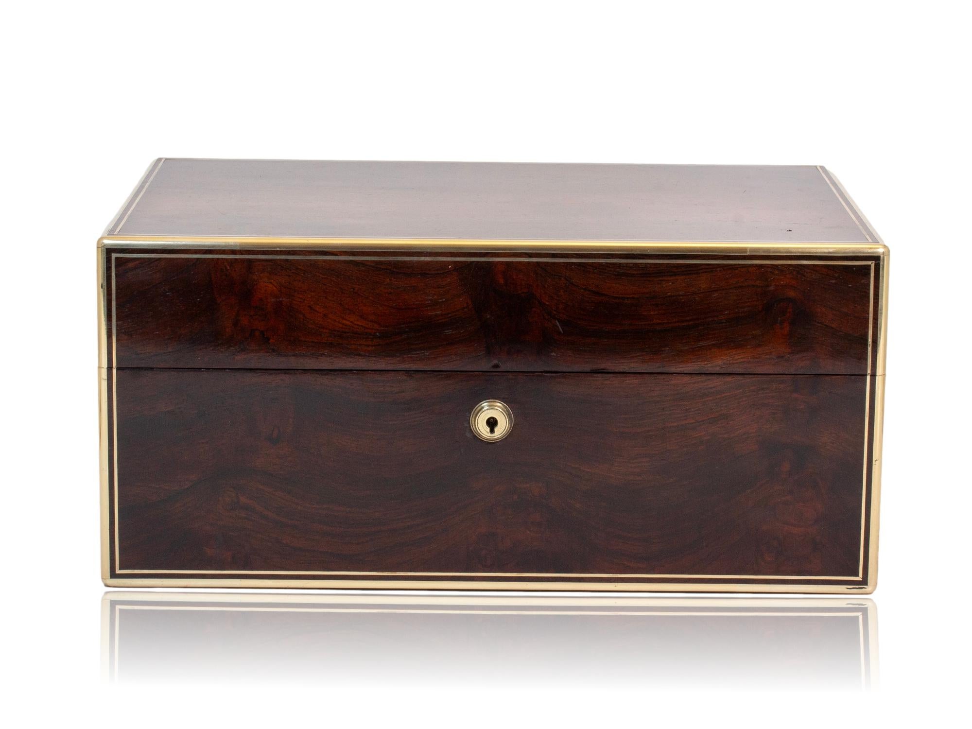 English Victorian Vanity Box by David Edwards For Sale