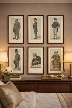 Victorian Vanity Fair Caricatures, Parliament & Society, Set of Six, 1883