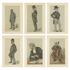 Viktorianische Vanity Fair Karikaturen, Parlament und Gesellschaft, Sechserpack, 1883