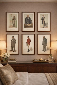 Victorian Vanity Fair Caricatures, War, Law & Society, Set of Six, 1883