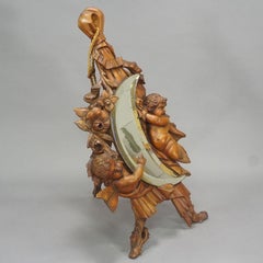 Victorian Vanity Mirror with Cherubs, Europe ca. 1900