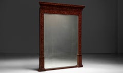 Victorian Velvet Mirror, England circa 1880