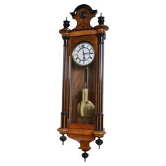 Victorian Vienna Clock in Walnut