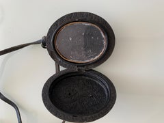 Victorian Vulcanite Locket with leather lace