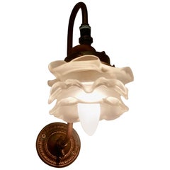 Victorian Wall Light with Flower Shade