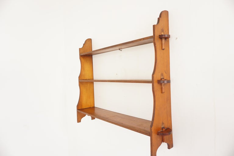 Victorian Wall Mounted 3 Tiered Bookcase, Display Scotland