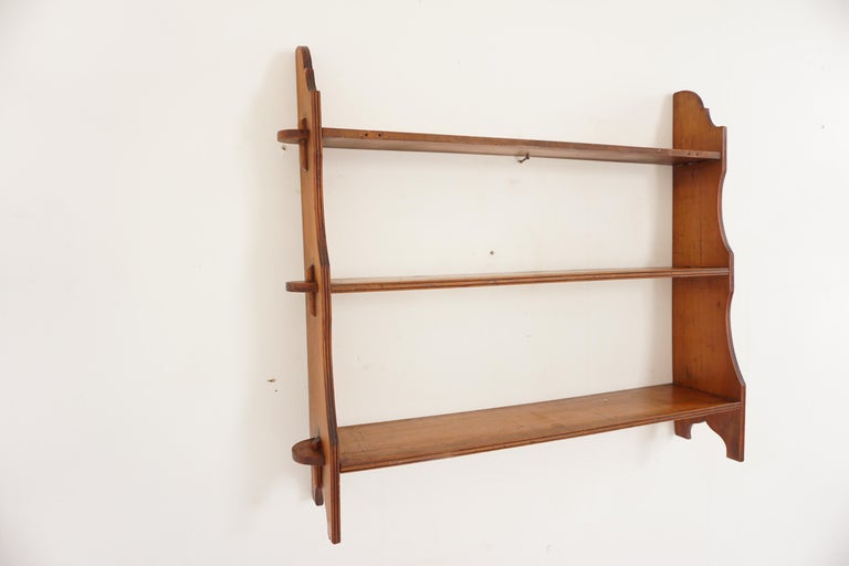 Victorian Wall Mounted 3 Tiered Bookcase, Display Scotland