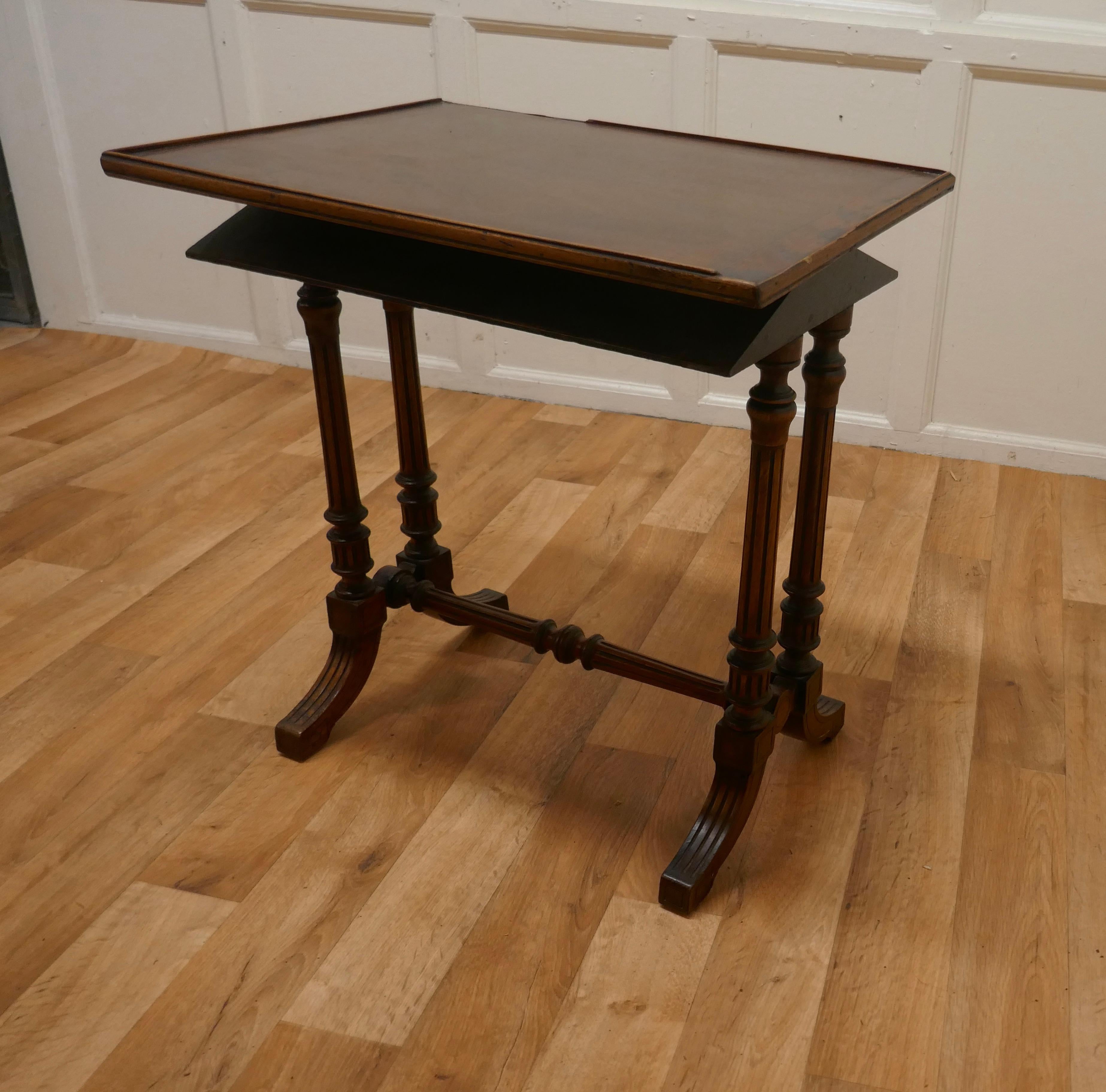 Victorian Walnut Adjustable Reading Stand  For Sale 6