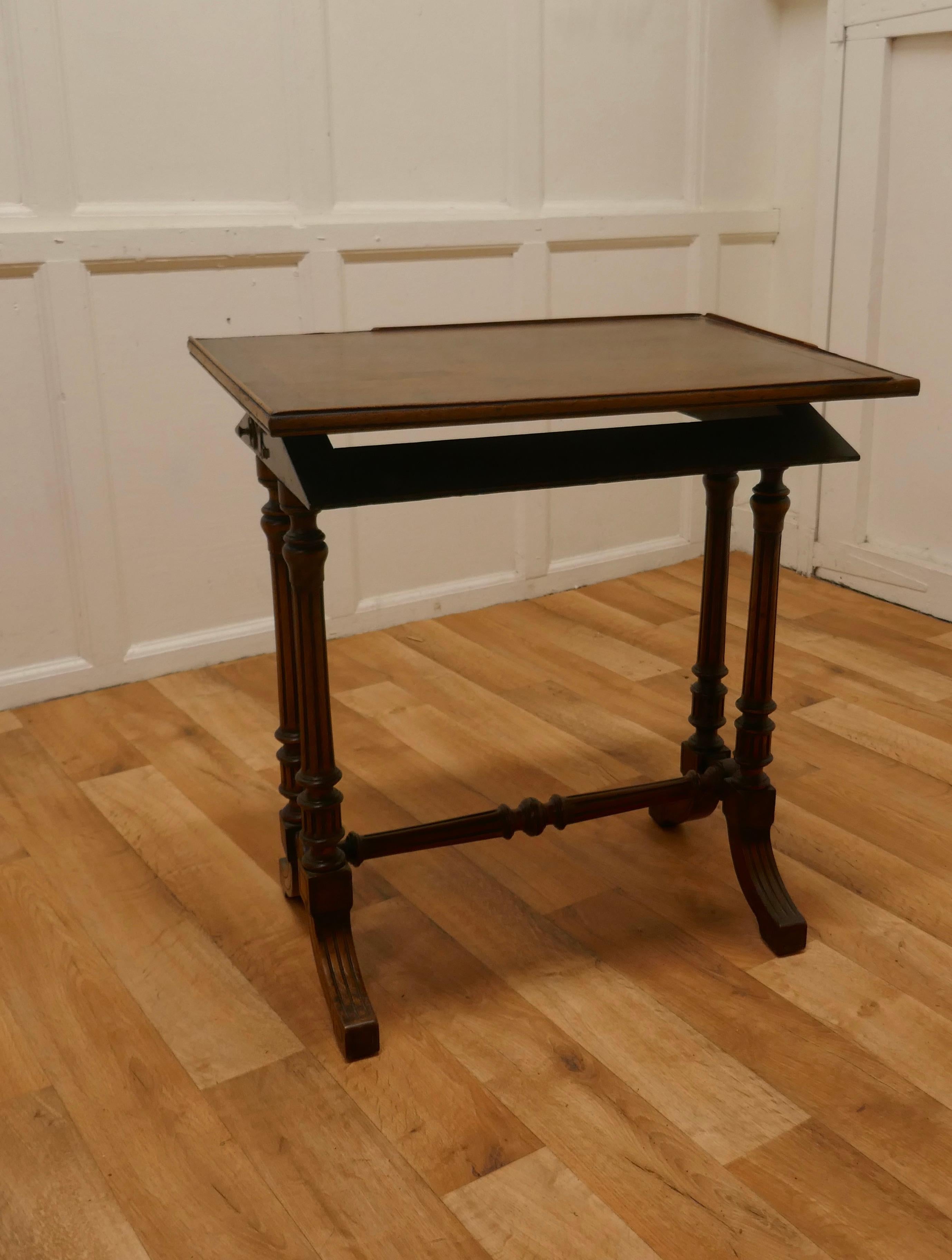 Victorian Walnut Adjustable Reading Stand  For Sale 7