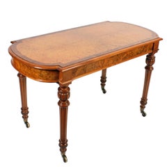Victorian Walnut and Amboyna Side Table