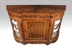 Victorian Walnut Cross Banded Credenza