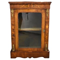 Used Victorian Walnut and Marquetry Pier Cabinet