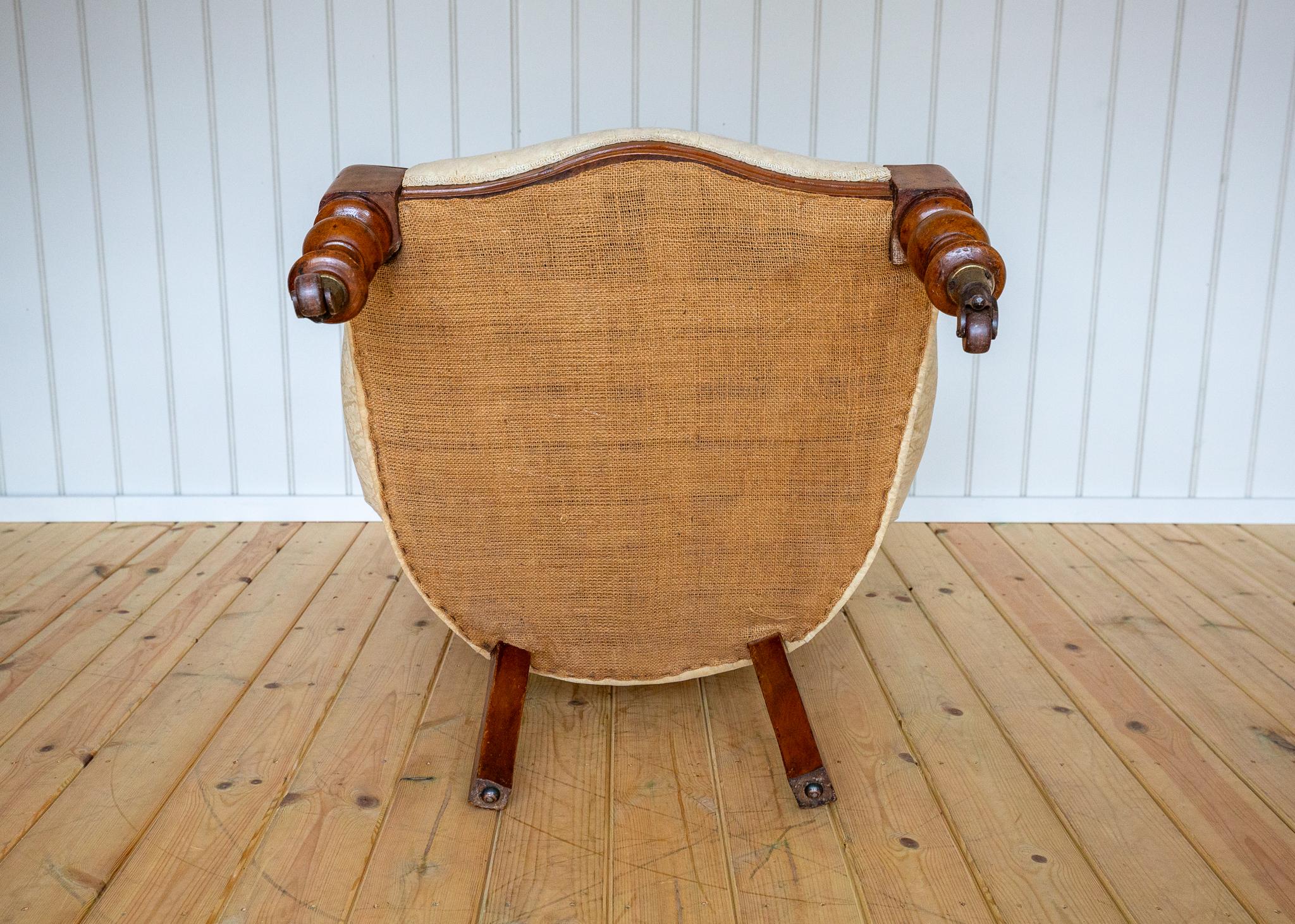 Viktorianischen Nussbaum Sessel Feine Landhaus Salon Salon Show Frame Löffel zurück im Angebot 12