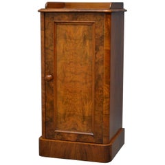 Victorian Walnut Bedside Cabinet