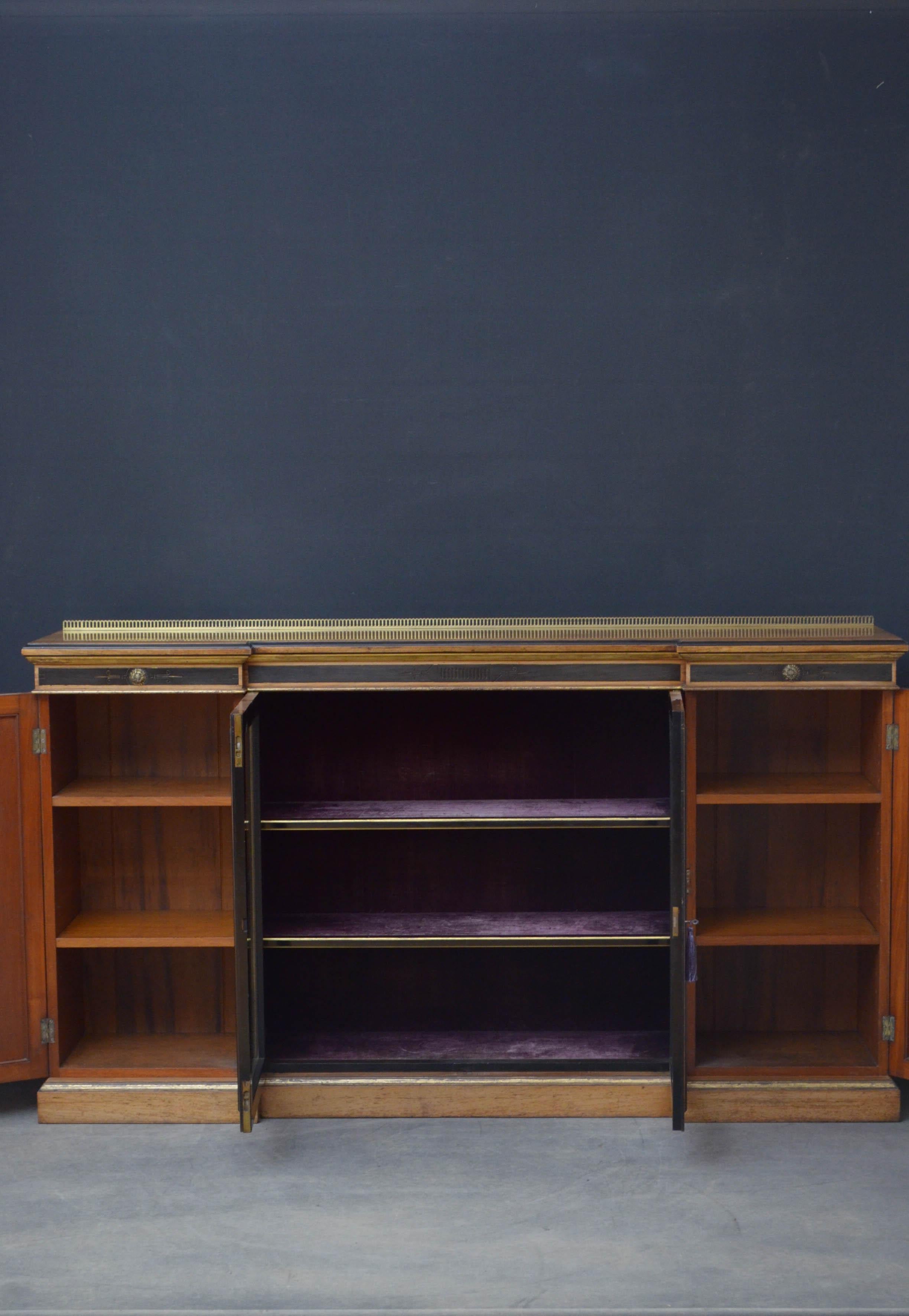 Victorian Walnut Bookcase by Lamb of Manchester 11