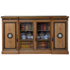 Victorian Walnut Bookcase by Lamb of Manchester
