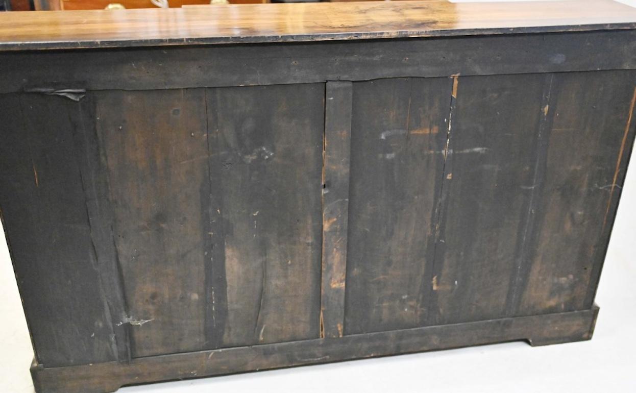 Victorian Walnut Cabinet Sideboard Breakfront Inlay For Sale 6