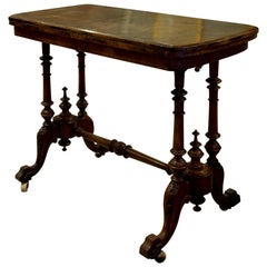 Victorian Walnut Card Table, circa 1880