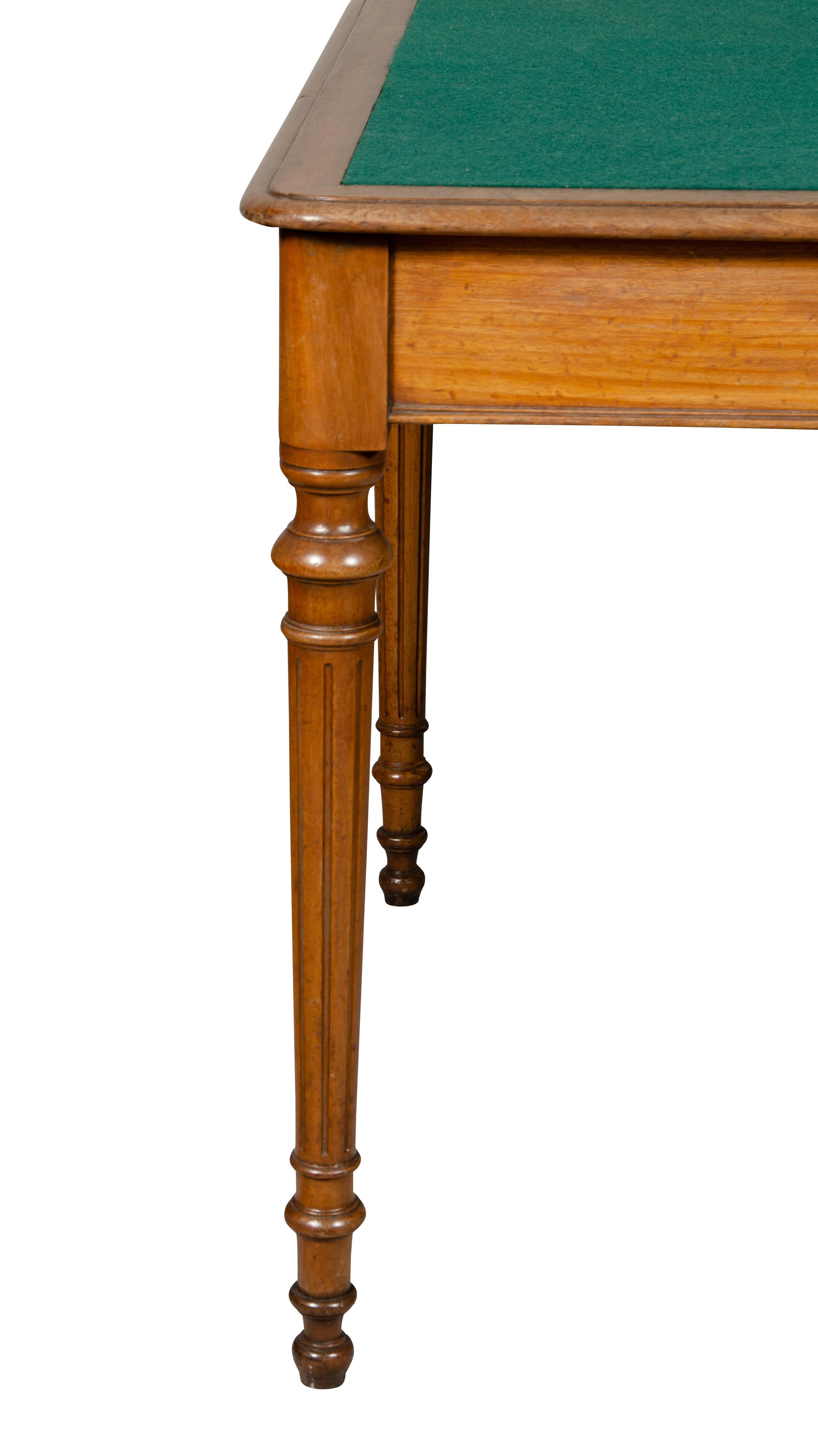 Victorian Walnut Card Table 2