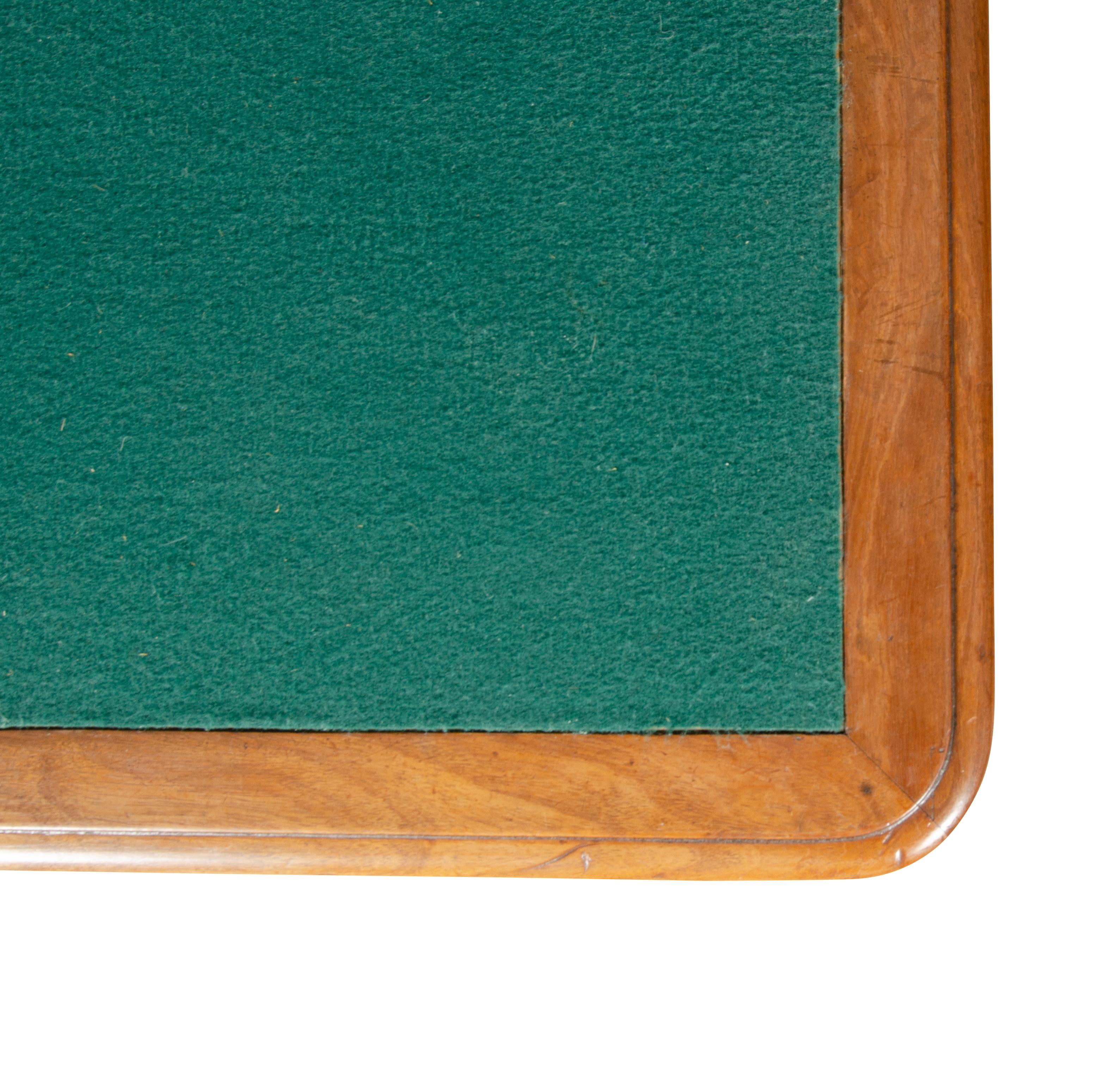 Victorian Walnut Card Table 4