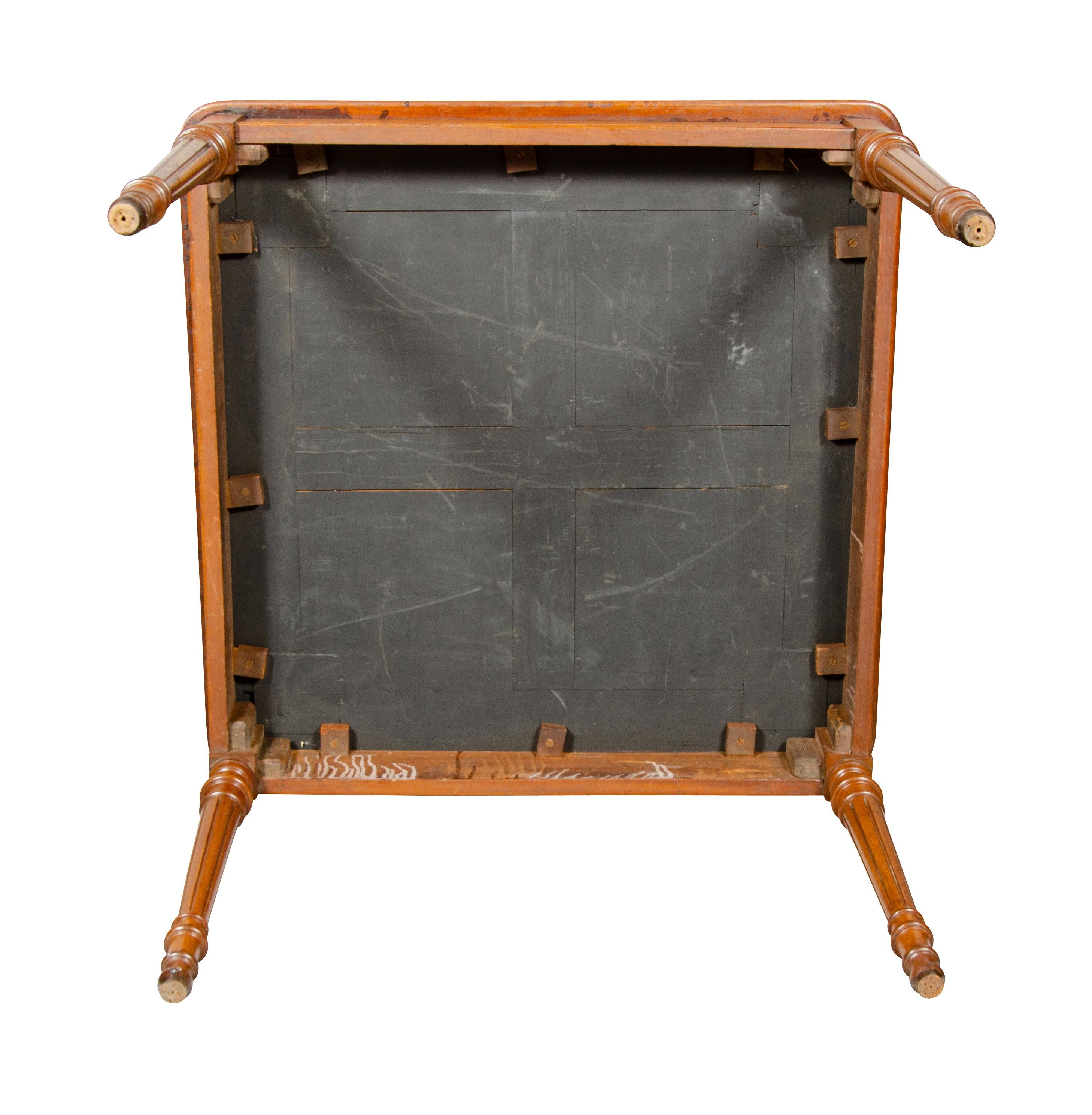 Victorian Walnut Card Table 5