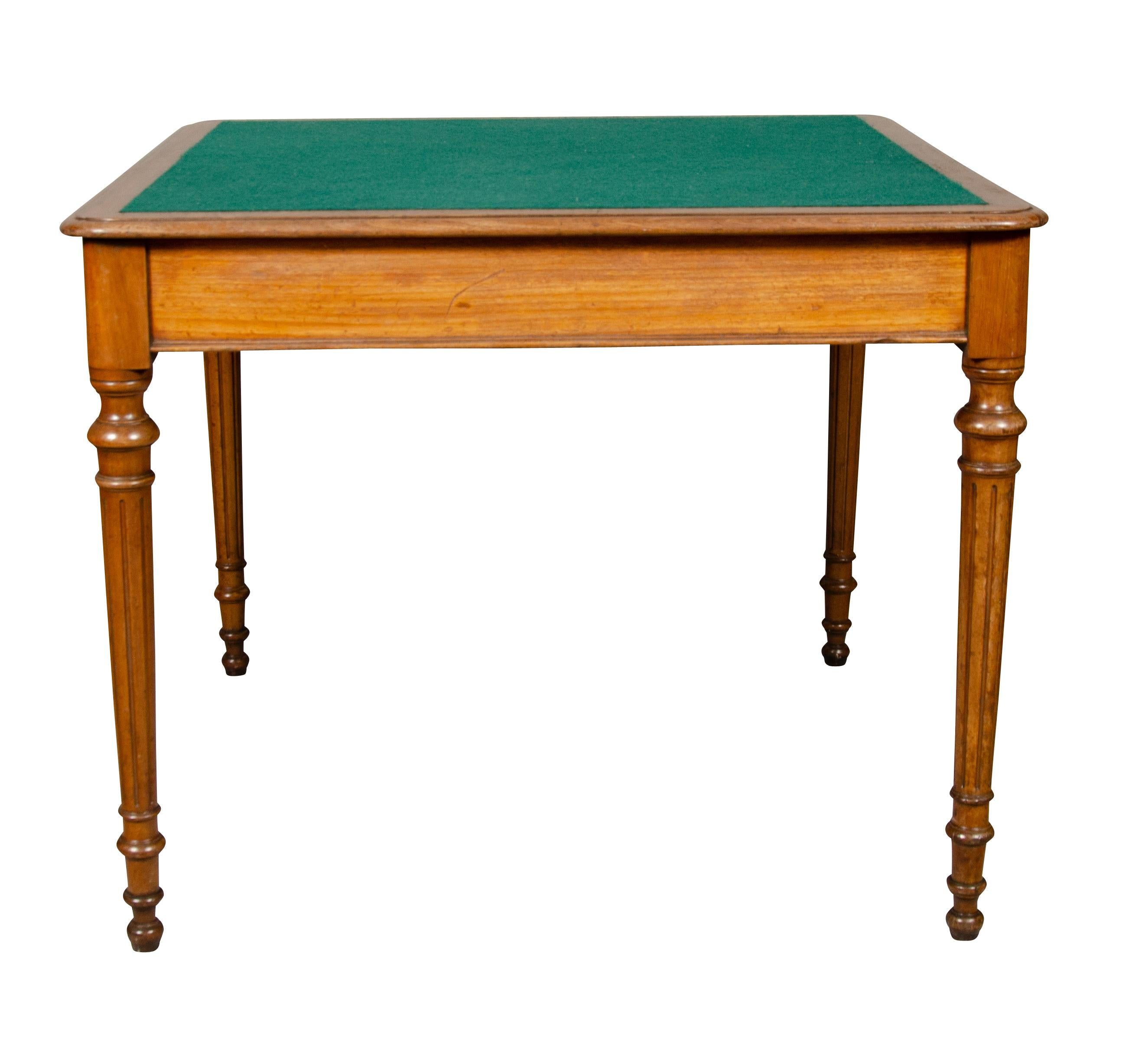 Late Victorian Victorian Walnut Card Table