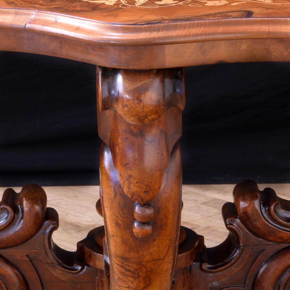 Polished Victorian Walnut Centre Table