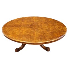 Antique Victorian walnut coffee table