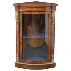 Victorian Walnut Corner Cabinet