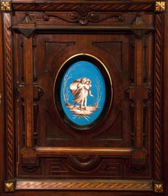 Credenza vittoriana in noce nello stile di Pottier & Stymus