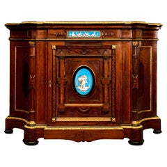 Victorian Walnut Credenza in the Style of Pottier & Stymus