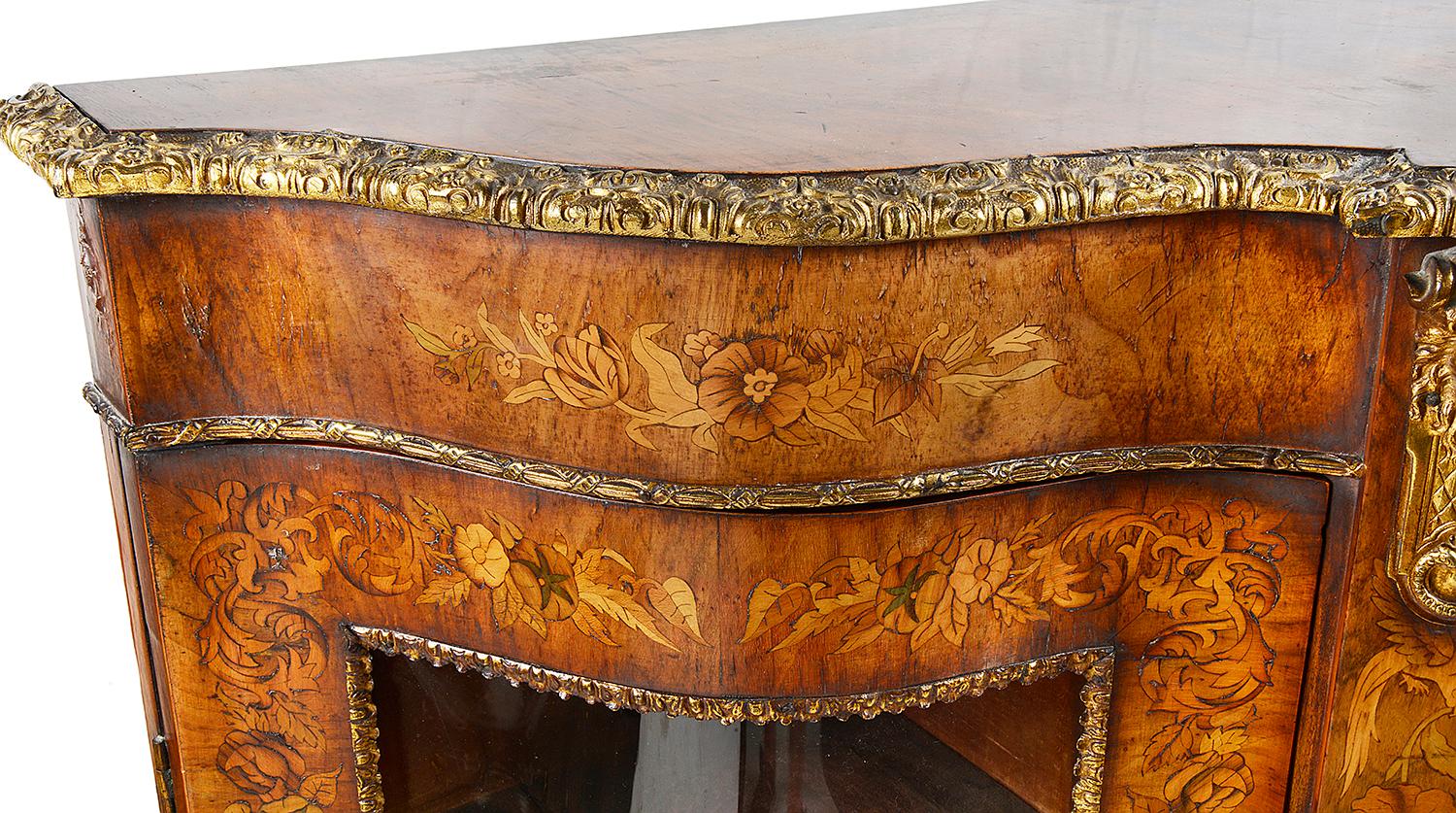 Veneer Victorian Walnut Credenza / Sideboard, circa 1880