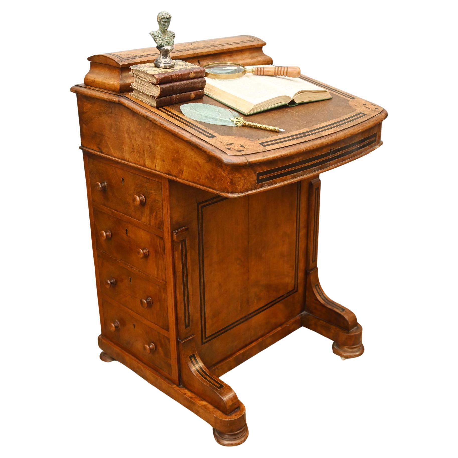 Victorian Walnut Davenport Desk Period 1890