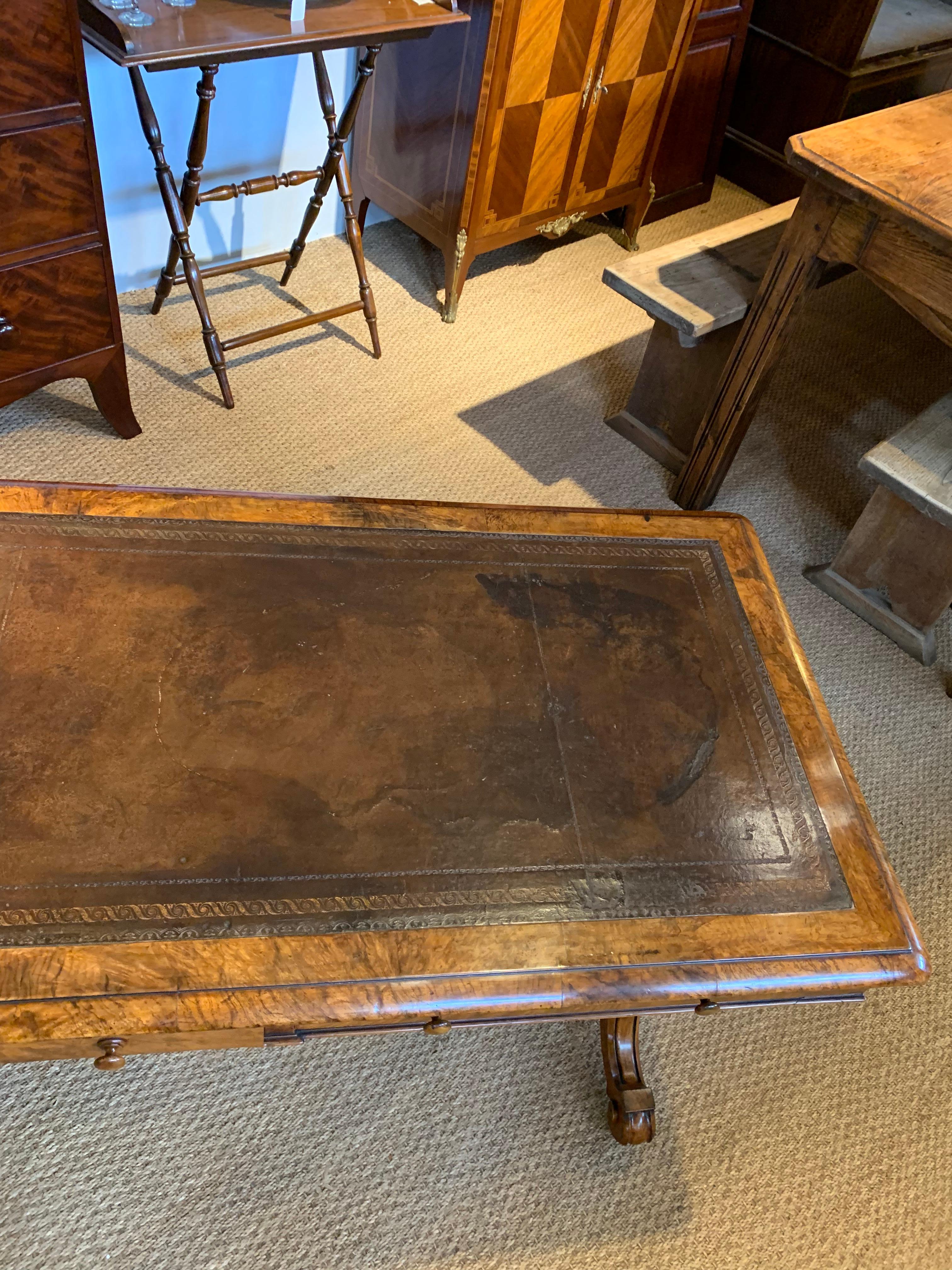 Victorian Walnut Desk 1