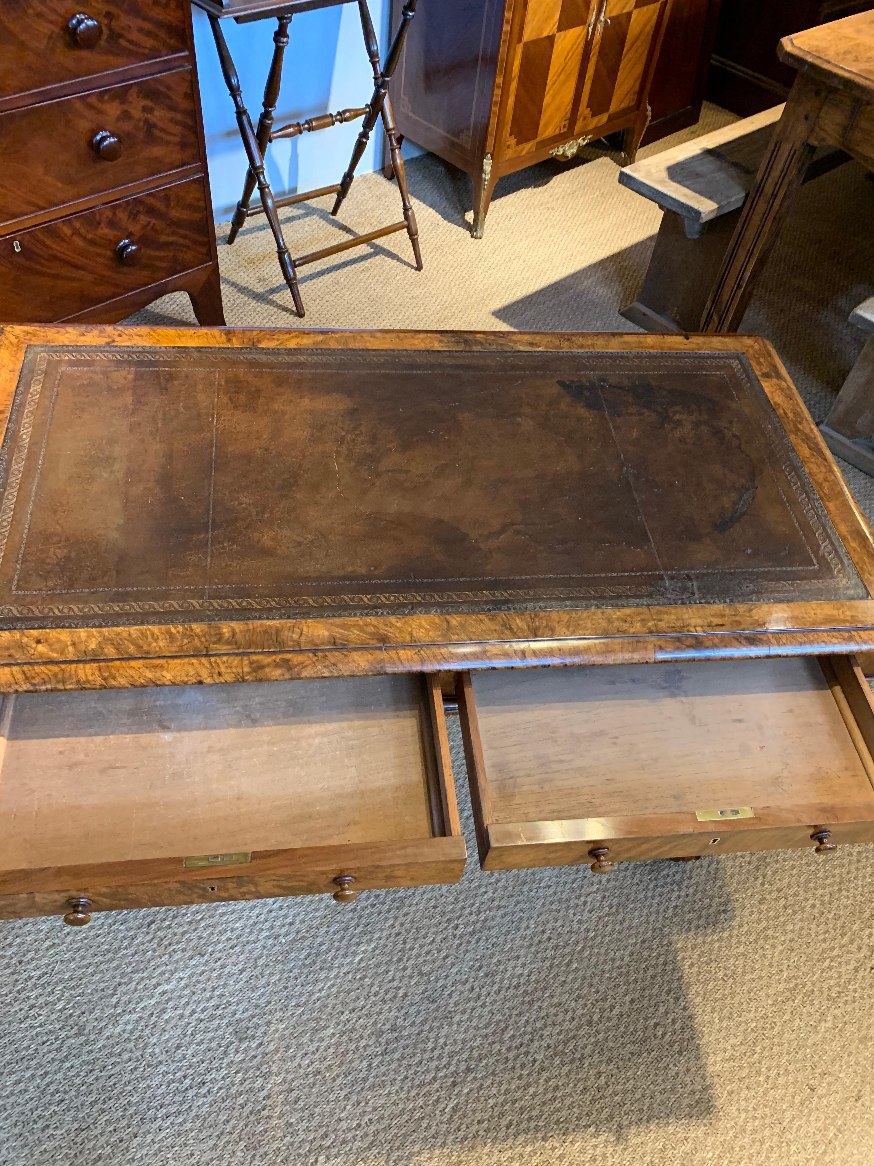 Victorian Walnut Desk 3