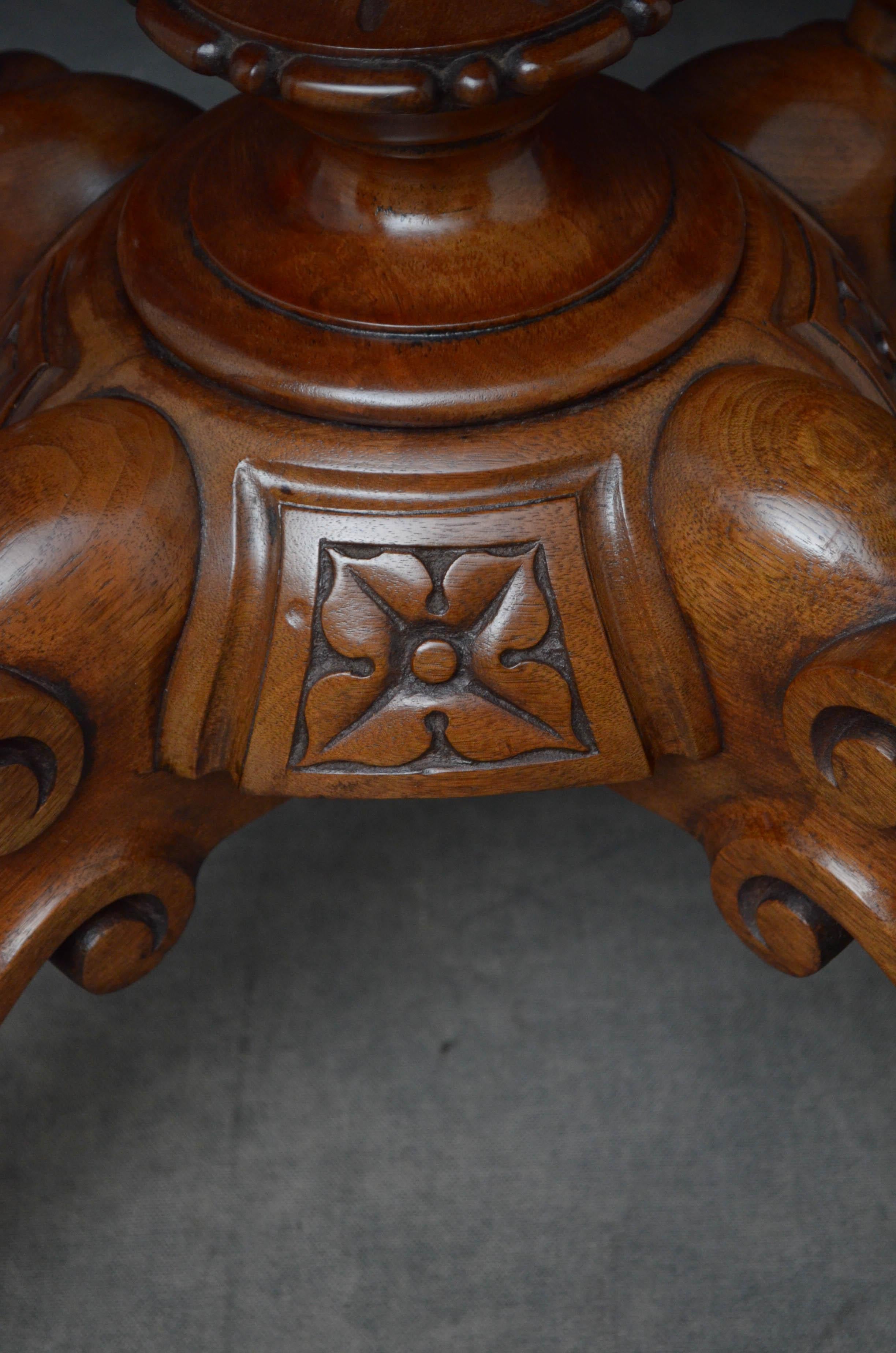 Victorian Walnut Dining or Centre Table 13