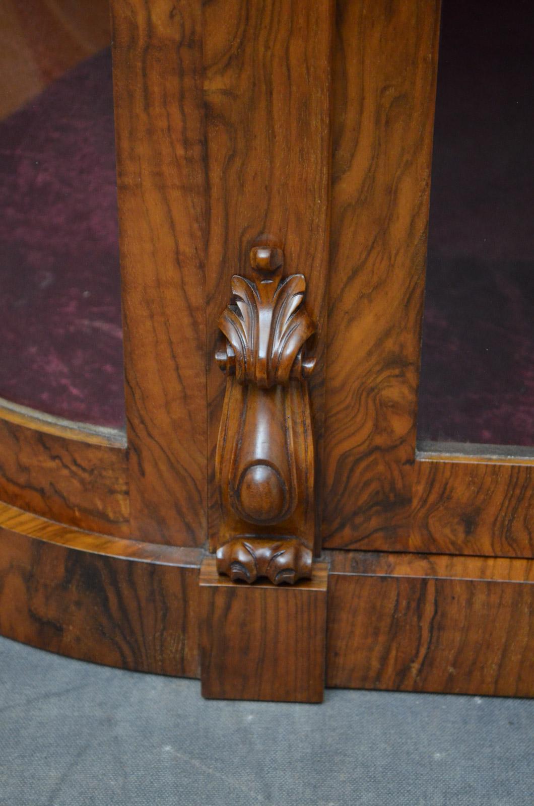 Victorian Walnut Display Cabinet, Credenza 2