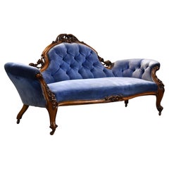 Victorian Walnut Double ended Sofa