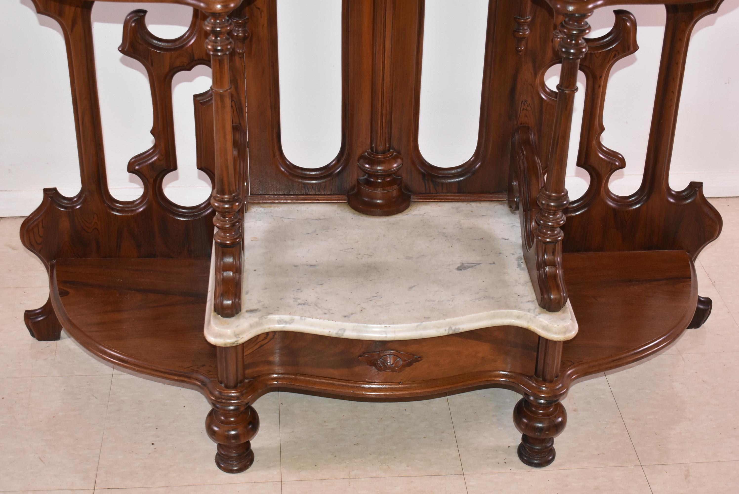 Victorian Walnut Etagere by Mitchell & Rammelsberg In Good Condition For Sale In Toledo, OH