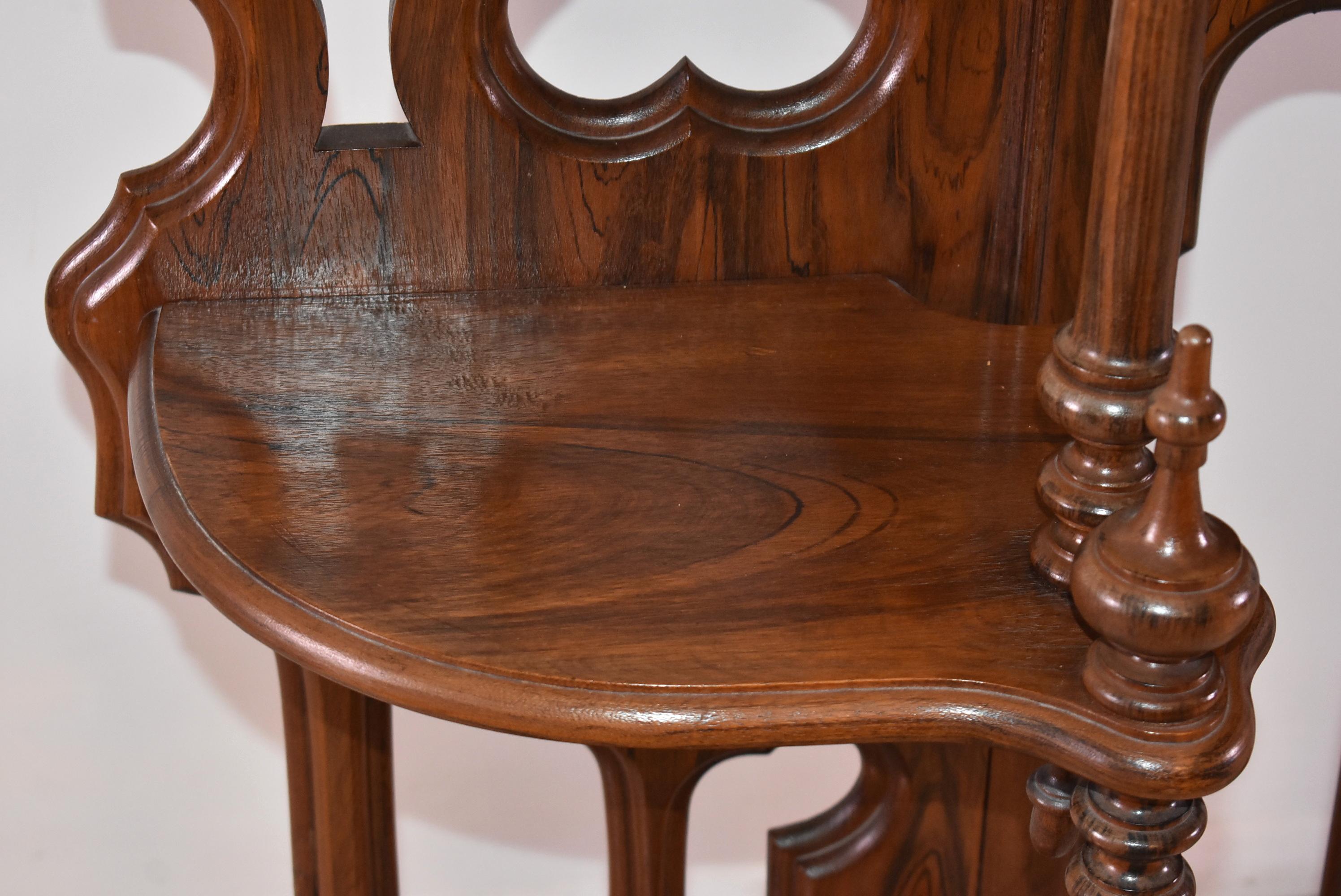 19th Century Victorian Walnut Etagere by Mitchell & Rammelsberg For Sale