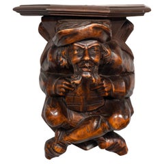 Victorian Walnut Figural Wall Bracket