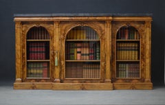 Victorian Walnut Glazed Bookcase