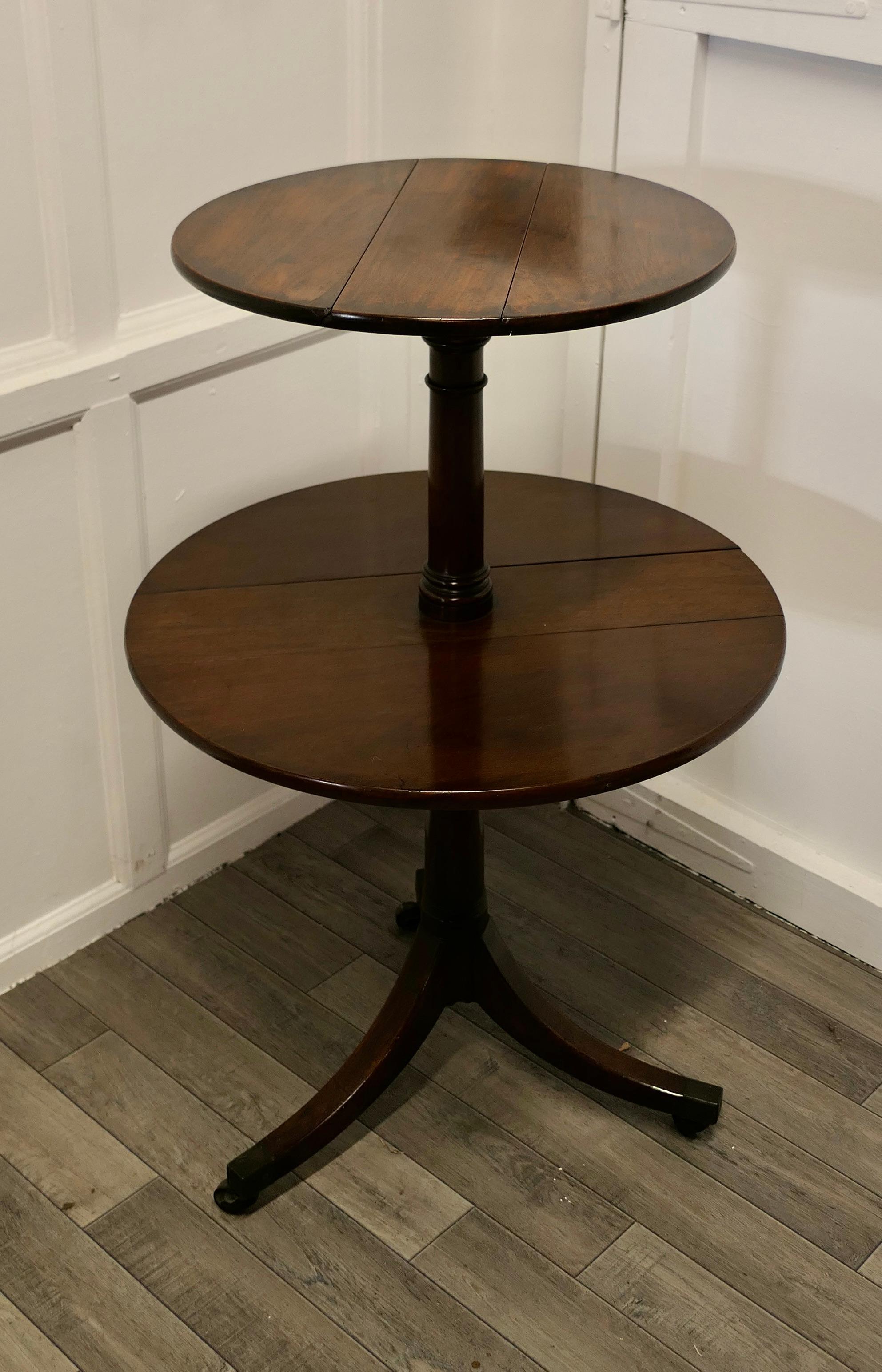 Victorian Walnut Gueridon Cake Stand or Dumb Waiter     For Sale 4