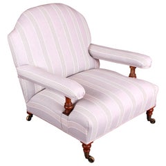 Victorian Walnut Howard and Sons Easy Armchair