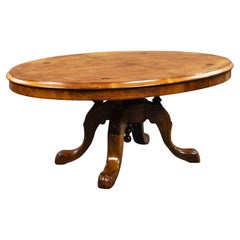 Victorian Walnut Inlaid Coffee Table