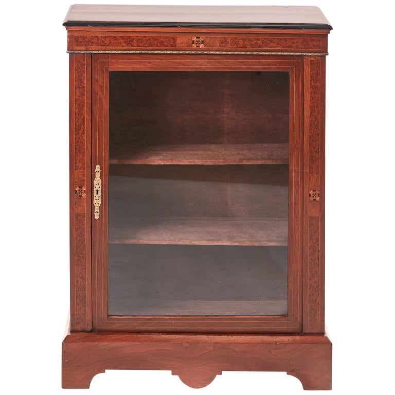 Victorian Walnut Inlaid Display For Sale at 1stDibs