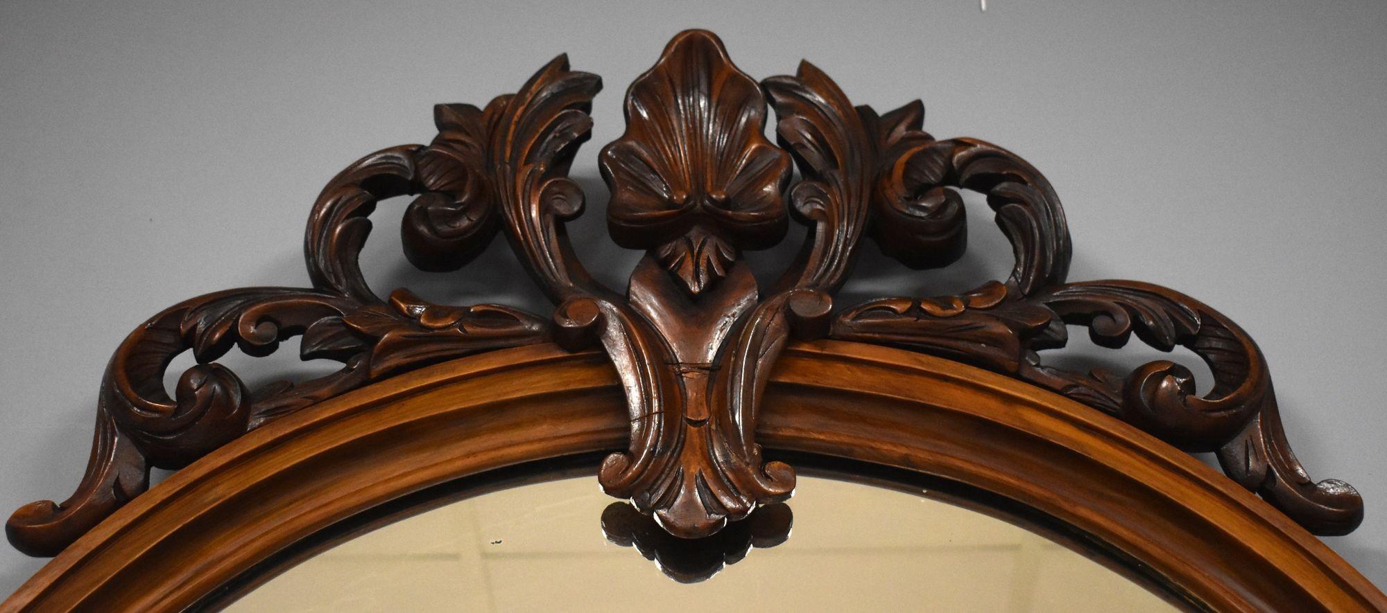 Victorian Walnut Inlaid Mirror Back Sideboard 5