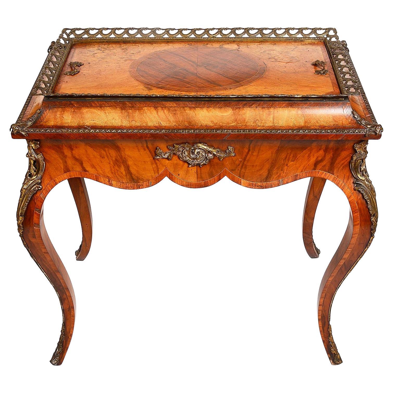Victorian Walnut Jardiniere / side table For Sale