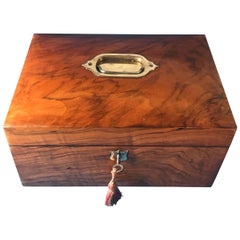 Victorian Walnut Jewellery Box