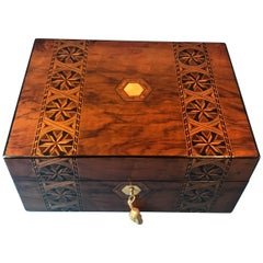 Victorian Walnut Jewellery Box